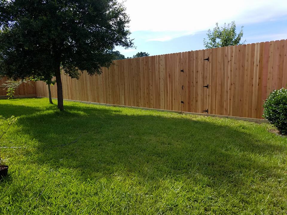 Wood fence installation Irving TX